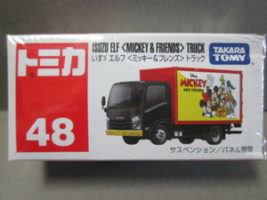 トミカ No.48 いすゞ エルフ〈ミッキー&フレンズ〉トラック ISUZU ELF〈MICKEY & FRIENDS〉TRUCK 2022年6月新製品