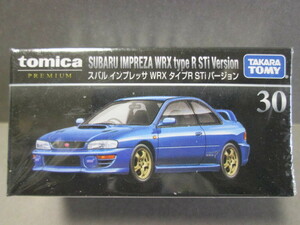 トミカプレミアム 30 スバル インプレッサ WRX タイプ R STi バージョン 1/61 SUBARU IMPREZA WRX type R STi Version