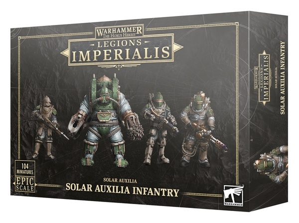 送料無料 新品 レギオンズ・インペリアリス:ソーラー・アウクシリア・インファントリー 03-14 ウォーハンマー エピック 30000 30k