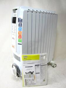 [ beautiful goods ]DeLonghite long gi oil heater QSD0915-WH Dragon digital Smart X character type 9 sheets fins 10~13 tatami for 1500W operation OK (5141)