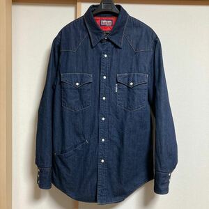 [ beautiful goods ]BLUE BLUEb lube Roo Denim western shirt jacket indigo size 3 Hollywood Ranch Market 