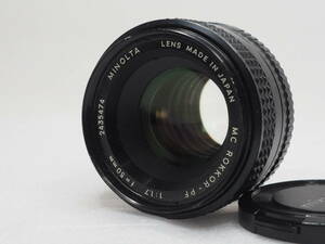 ★実用美品★ MINOLTA ミノルタ MC ROKKOR-PF 50mm F1.7 ★動作OK、薄カビ★＠2751