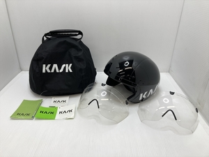 下松)KASK カスク ヘルメット CRONO TT PRO クロノ Adjustable 55-58cm JCF 黒 2021年製造 ◆★B240130R11B MA30A