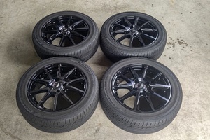 山口)A-TECH シュナイダー 15インチ 5.5J+40 4H/100 GOODYEAR 21年製 185/55R15 中古 4本 【送料別途】 ▲C240105N01 MA05C