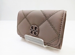 下松)【極美品】TORY BURCH トリーバーチ カードケース 150057 0723 グレー系 アウトレット品 ◆N2401025 MA12B