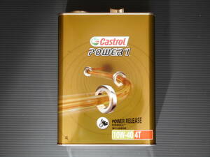 数量限定！カストロール パワー1 4T 10w-40 4L/1缶 Castrol POWER 1 10w40 バイク 部分合成油 エンジンオイル ツーリング