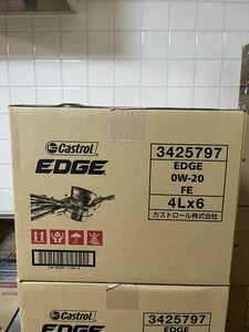 全国送料無料！カストロール エッジ チタニウム 0w20 FE 4Lワンケース EDGE TITANIUM 6缶入り 全合成油 省燃費 低粘度