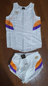  new goods unused tag attaching GONA by ASICSgona lady's running shirt pants set O size 