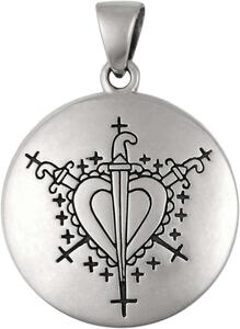 PS: Ezili Dantor VooDoo silver pendant