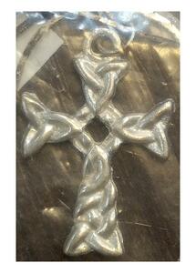 AzureGreen:Celtic Variants Cross pendant