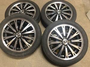 ホンダ N-BOX カスタム 純正 ホイール 15インチ 165/55R15 4本 中古品 タイヤ付き 2016/51週2018／37週 15インチ4.5Ｊオフセット45