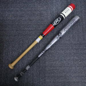 1円スタート バット 2本セット まとめ売り ジャンク アシックス BIG STICK RB-963 86㎝ THE MARK OF A PRO Promark PERFORMANCE GEAR