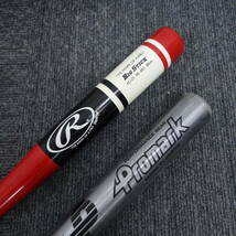 1円スタート バット 2本セット まとめ売り ジャンク アシックス BIG STICK RB-963 86㎝ THE MARK OF A PRO Promark PERFORMANCE GEAR_画像4