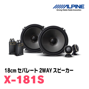 アルパイン / X-181S + KTX-Y690XB　セパレートスピーカー+インナーバッフルセット