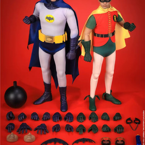 Saturn Toys 1/6 Dynamic Duo 2体セット 未開封新品 ST001 検) バットマン ロビン 1966年TVシリーズ サイドショウ SIDESHOWの画像8