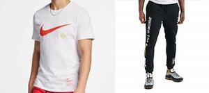  tag equipped M size store complete sale white / black Nike NSW Club OB/MB T-shirt & jogger pants setup jersey one ok Taka have on 