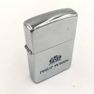 1.18TM-E1093★ZIPPO★PHILIP MORRIS ジッポ ジッポー 1988年製 シルバー silver オイルライター lighter 喫煙具 DA0/DB0