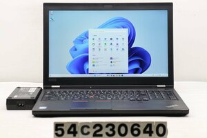 Lenovo ThinkPad P52 Core i7 8750H 2.2GHz/16GB/256GB(SSD)+1TB/15.6W/FHD(1920x1080)/Win11/Quadro P1000 【54C230640】
