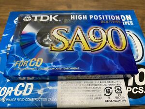 カセットテープ ハイポジションテープ TDK SA 90 11本　新品未開封品