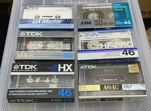 カセットテープ SONY TDK AXIA MA-XG 90 MA-X 46 HX 46 HF-PRO 46 UXMaster 46 SD Master 46 新品未開封品