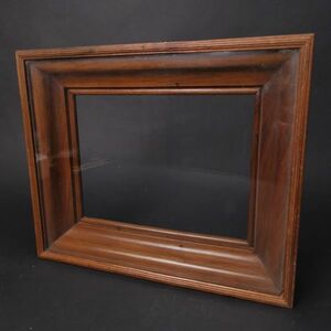  delivery [ wooden glass amount ] wall hanging . furniture wood glass art frame interior display old old tool Vintage antique 