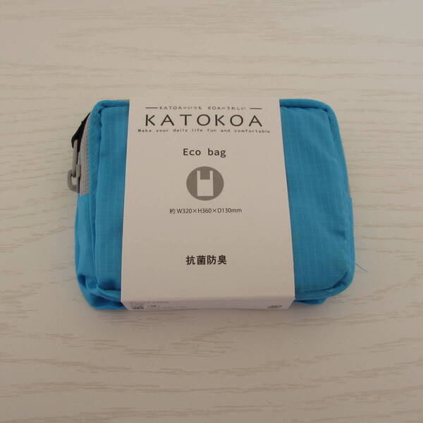 未使用・KATOKOA・エコバッグ・レディース・婦人・ファッション小物・服飾小物・ブルーカラー、川辺((株)