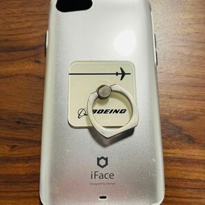 iFace スマホカバー iPhone8用　ボーイング　スマホリング セット