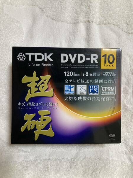 【送料無料】録画用DVD-R 16倍速 10枚 DR120HCDPWC10A （CRPM対応）TDK 記録媒体