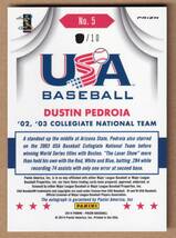 【１０枚限定】ダスティン・ペドロイア 2014 PANINI PRIZM USA BASEBALL 直筆サインカード / レッドソックス / RED SOX【DUSTIN PEDROIA】_画像2