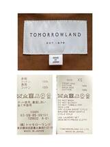 9381 TOMORROWLAND トゥモローランド ゴム引き ステンカラー コート 比翼仕立て 美シルエット 軽やか メンズ ブラウン 茶 XS!!_画像10