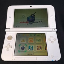 3DS LL/通電動作確認OK/ピンク×ホワイト/本体のみ/タッチペンあり/Nintendo ニンテンドー 任天堂_画像4