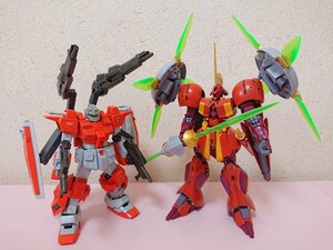 HG 1/144 パスワードジムカーディガン&Rギャギャ&フミナ 完成品