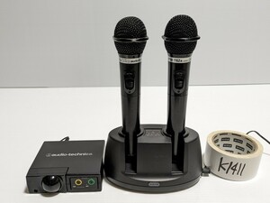 audio-technica オーディオテクニカ 赤外線方式ワイヤレスマイク AT-CR701 BC60 ATW-T62A 2個　日本製品　