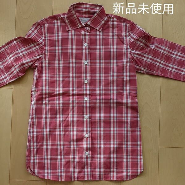 新品未使用 鎌倉シャツ MAKER'S SHIRT KAMAKURA 長袖チェック柄 9号 綿100% Made in Japan