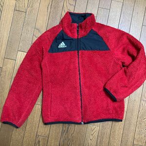 adidas★130cm★リバーシブルボアジャケット