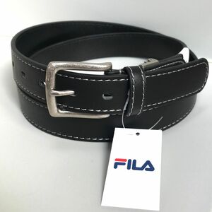 新品 FILA フィラ 黒　メンズ ベルト カジュアル ゴルフ 01 