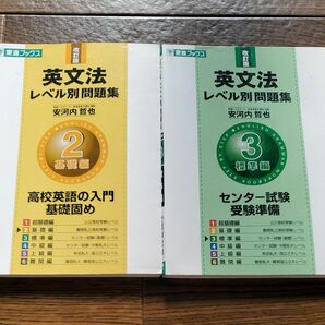 改訂版 英文法 東進ブックス 英文法レベル別問題集 安河内哲也　基礎編2 標準編3