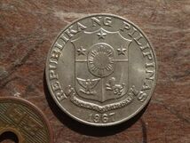 フィリピン　50Sentimos　銅/ニッケル/亜鉛　1967年　KM#200　(27.6mm, 8.1g)_画像2