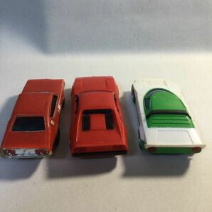 旧バンダイ製/プラスチック車3台セット/1970年代LUCEGSⅡ/Ferrari/緑不明/サイズ7-10cm程/フェラーリルーチェスポーツカースーパーカーの画像8