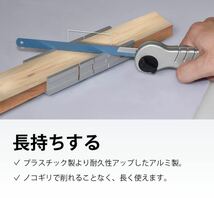 良匠 FIRSTINFO TOOLS アルミ製 小型マイターボックス 鋸切断ガイド 45度 90度 135度 (40x20mm)_画像2