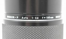 竜B351◆一眼レフ カメラレンズ NIKON ニコン NIKKOR-P Auto 1:2.8 f＝180mm　フィルター:L1B 72mm_画像6
