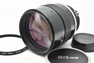 竜B353◆一眼レフ カメラレンズ 単焦点レンズ Nikon ニコン NIKKOR 135mm 1:2　フィルター:L1Bc 72mm