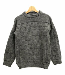 美品 長袖ニット セーター メンズ 36 S Guernsey WOOLLENS [0502]