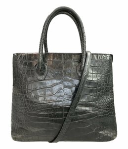 【1円スタート】 フルラ 2way 型押しトートバッグ ショルダーバッグ 肩掛け レディース FURLA