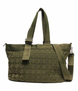 ボッテガベネタ 2wayトートバッグ カーキ系 キャンピング 658293 イントレチャート メンズ BOTTEGA VENETA [0402]