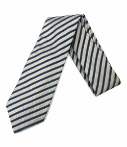  Prada necktie silk 100% stripe pattern men's PRADA [0502]