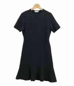 美品 バレンシアガ シルク混 半袖ワンピース レディース 40 M Balenciaga [0502]