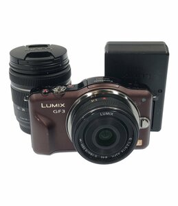 訳あり パナソニック ミラーレス一眼カメラ LUMIX GF3 ダブルレンズキット DMC-GF3W-T Panasonic