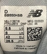 ニューバランス ローカットスニーカー BB550HSB メンズ 26.5 M new balance [0502]_画像4