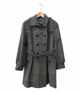 バーバリーブルーレーベル コート チェック柄 E1B21-851-29 レディース 38 S BURBERRY BLUE LABEL [0604]